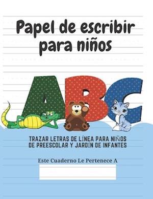 Papel de escribir para niños