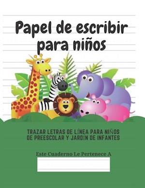 Papel de escribir para niños