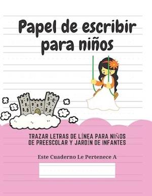 Papel de escribir para niños