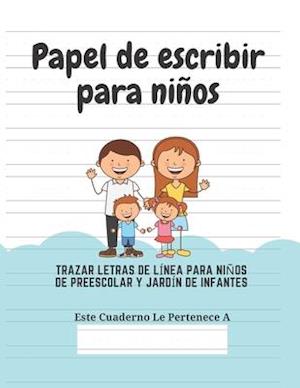 Papel de escribir para niños