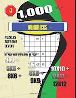 1,000 + Numbricks puzzles extreme levels