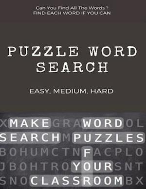 Can You Find All the Words ? Puzzle Word Search Easy, Medium, Hard