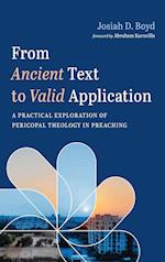 From Ancient Text to Valid Application 