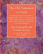 The Old Testament in Greek, Volume I The Octateuch, Part I Genesis 