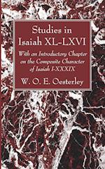 Studies in Isaiah XL-LXVI 
