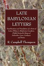 Late Babylonian Letters 