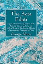 The Acta Pilati 