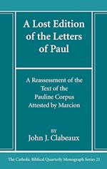 A Lost Edition of the Letters of Paul 