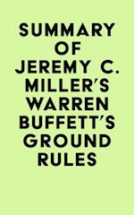 Summary of Jeremy C. Miller's Warren Buffett's Ground Rules