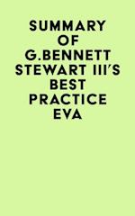 Summary of G. Bennett Stewart III's Best practice EVA