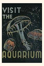 Vintage Journal Visit the Aquarium Poster