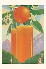 Vintage Journal Giant Glass of Orange Juice