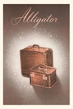 Vintage Journal Alligator Luggage