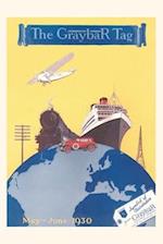 Vintage Journal Travel Poster with Trains, Boats, Plane