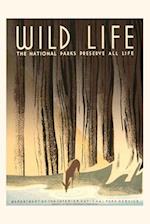 Vintage Journal National Parks Travel Poster, Wild Life