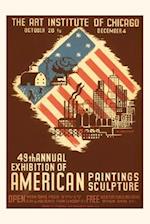 Vintage Journal Poster for American Art Exhibition