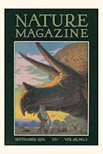 Vintage Journal Triceratops Head, Nature Magazine