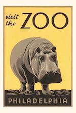 Vintage Journal Hippo, Philaadelphia Zoo