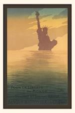Vintage Journal Pour La Liberte du Monde, Statue of Liberty