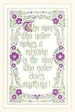 Vintage Journal The Man who Never Makes a Mistake, Slogan
