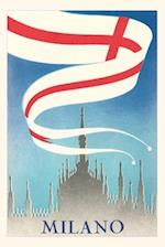 Vintage Journal Milan Travel Poster