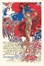 Vintage Journal Poster for Celebration in Genoa, Italy