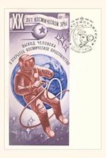 Vintage Journal Russian Cosmonaut on Space Walk