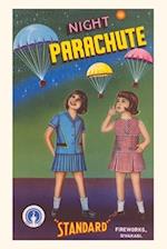 Vintage Journal Girls with Night Parachute Fireworks