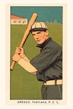 Vintage Journal Early Baseball Card, Greggs