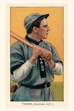 Vintage Journal Early Baseball Card, Joe Tinker