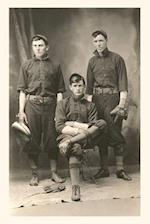 Vintage Journal Three Ballplayers