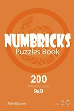 Numbricks - 200 Hard Puzzles 9x9 (Volume 10)