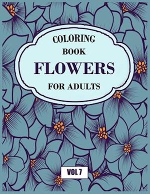 Flower Coloring Book For Adults Vol 7