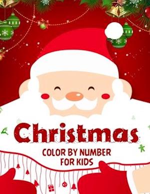 Christmas color by number for kids.