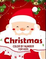 Christmas color by number for kids.