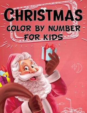 Christmas color by number for kids.