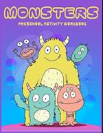 Monster Preschool activity Workbook