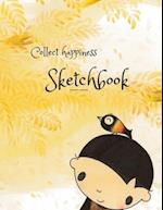 Collect happiness sketchbook(Drawing & Writing)( Volume 8)(8.5*11) (100 pages)