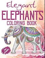 Elegant Elephants Coloring Book for Adults