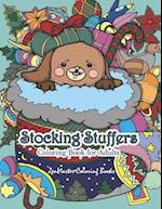 Stocking Stuffers Coloring Book for Adults: An Adult Coloring Book of Stockings full of Cute Baby Animals With Christmas and Holiday Designs For Stres