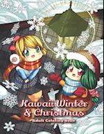 Kawaii Winter & Christmas Adult Coloring Book