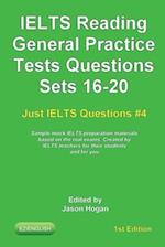 IELTS Reading. General Practice Tests Questions Sets 16-20. Sample mock IELTS preparation materials based on the real exams