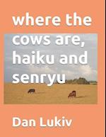 where the cows are, haiku and senryu