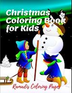 Christmas Coloring Book for Kids: Christmas Coloring Pages for Kids / Activity Book with Coloring, Bible Word Search and Sudoku / Amazing and Fun Houe
