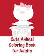 Cute Animal Coloring Book For Adults