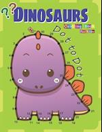 Dot to Dot Dinosaurs Coloring Book For Kids