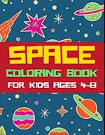 Space Coloring Book for Kids Ages 4-8