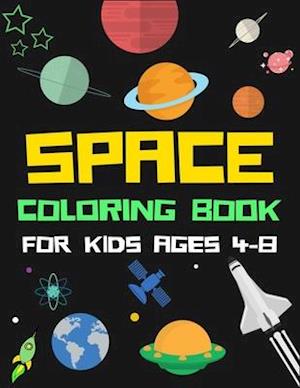 Space Coloring Book for Kids Ages 4-8