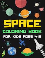 Space Coloring Book for Kids Ages 4-8