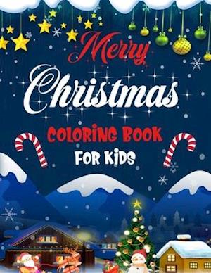 Merry christmas coloring book for kids.